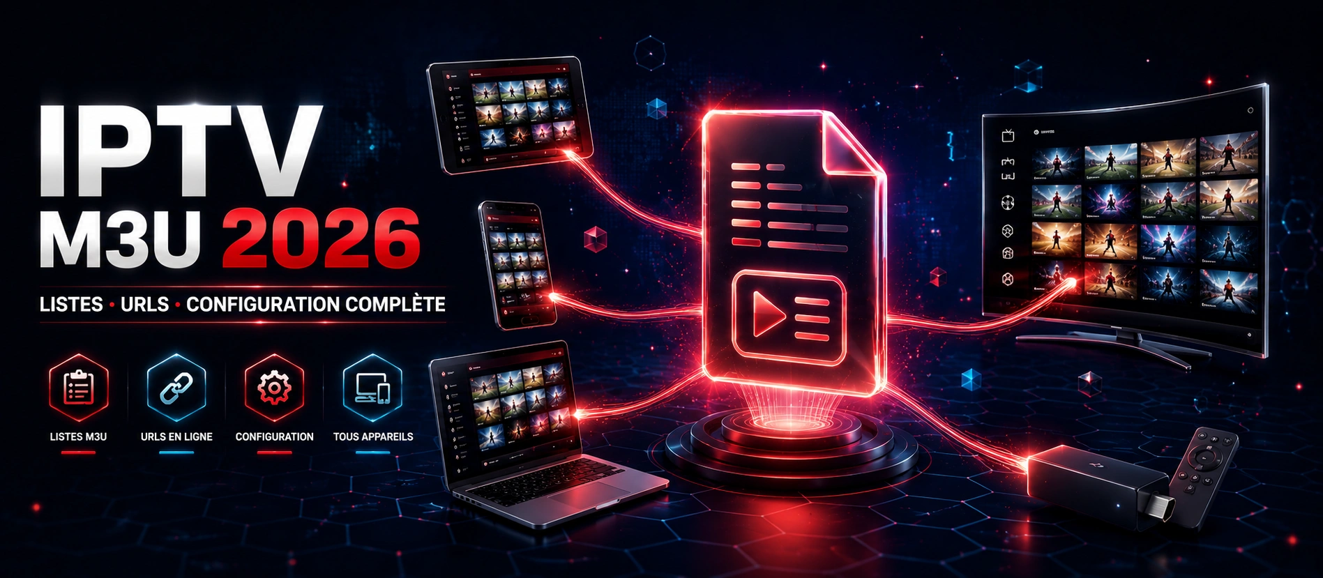 iptv m3u 2026 listes urls xtream codes configuration multi apps légal