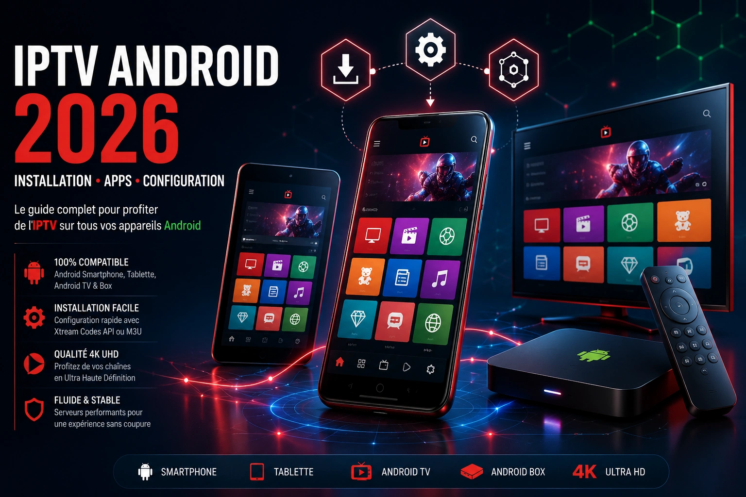 iptv android 2026 installation configuration smartphone tablette android tv