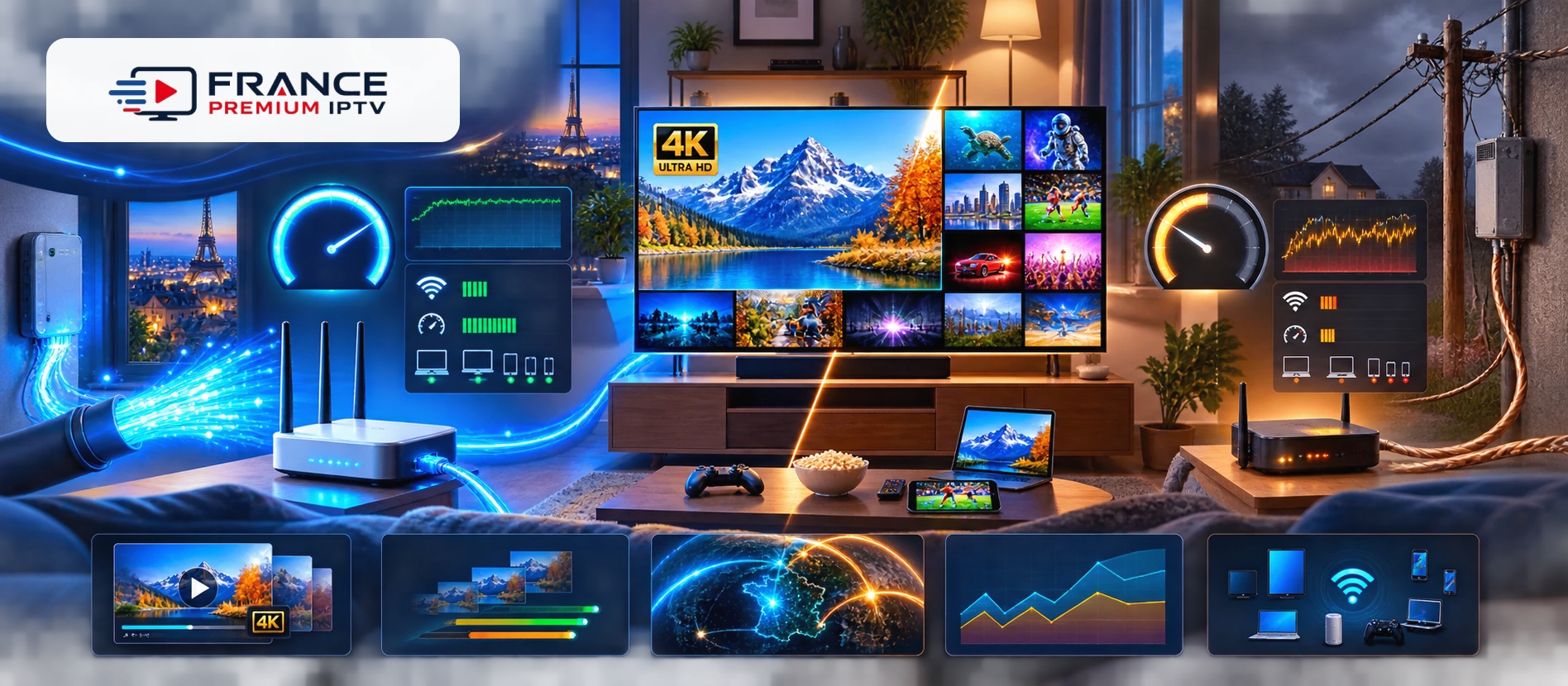 Abonnement IPTV 4K fibre ou ADSL