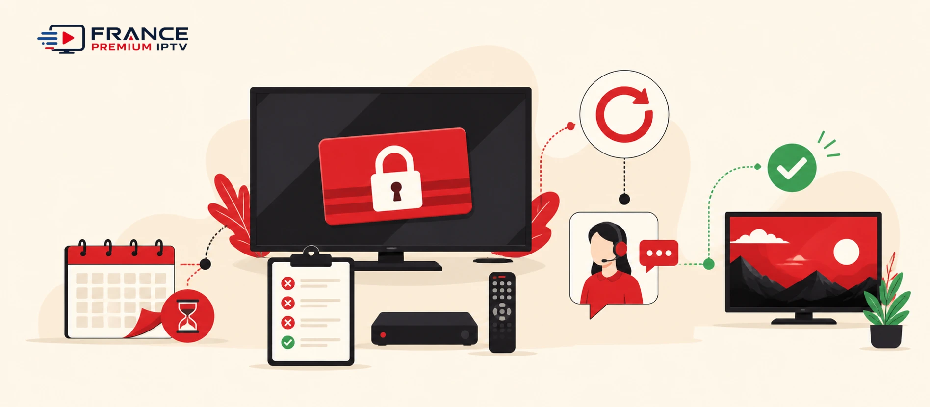 Code IPTV expiré en 2026 avec calendrier, clé, alerte et solution validée