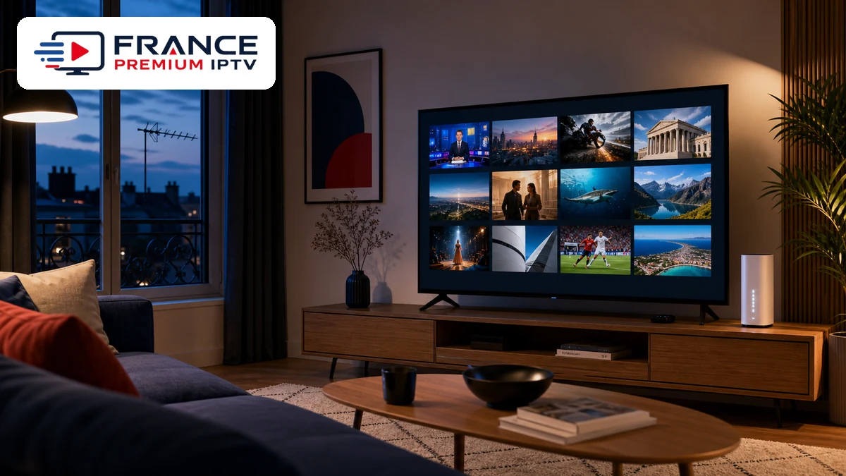 IPTV France chaînes TNT 2026 avec télévision, antenne et routeur