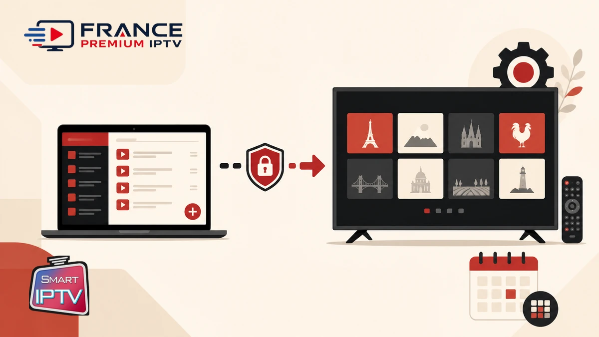 Smart IPTV SIPTV 2026 sur Smart TV avec portail d’activation et playlist
